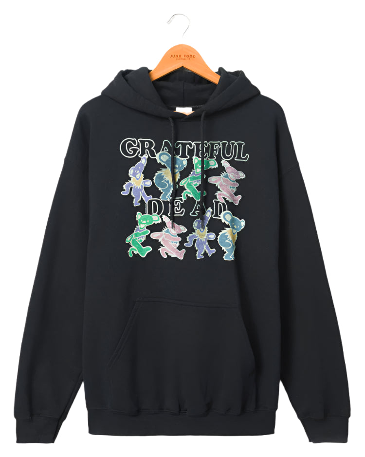 Grateful Dead Dancing Bears Sweat Shirt by Junk Food - Vintage Black - Front View