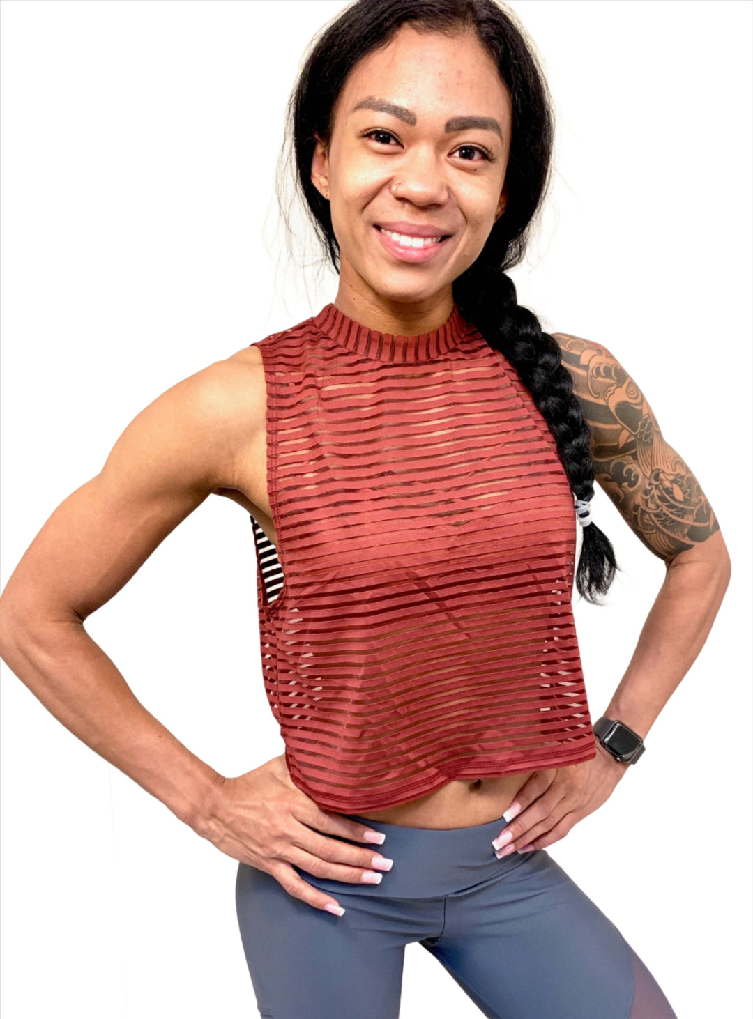 Onzie Edge Tank 3737  - Copper - front view