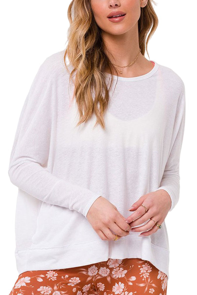 Onzie Long Sleeve Vintage Top 3791 - White - front alt view