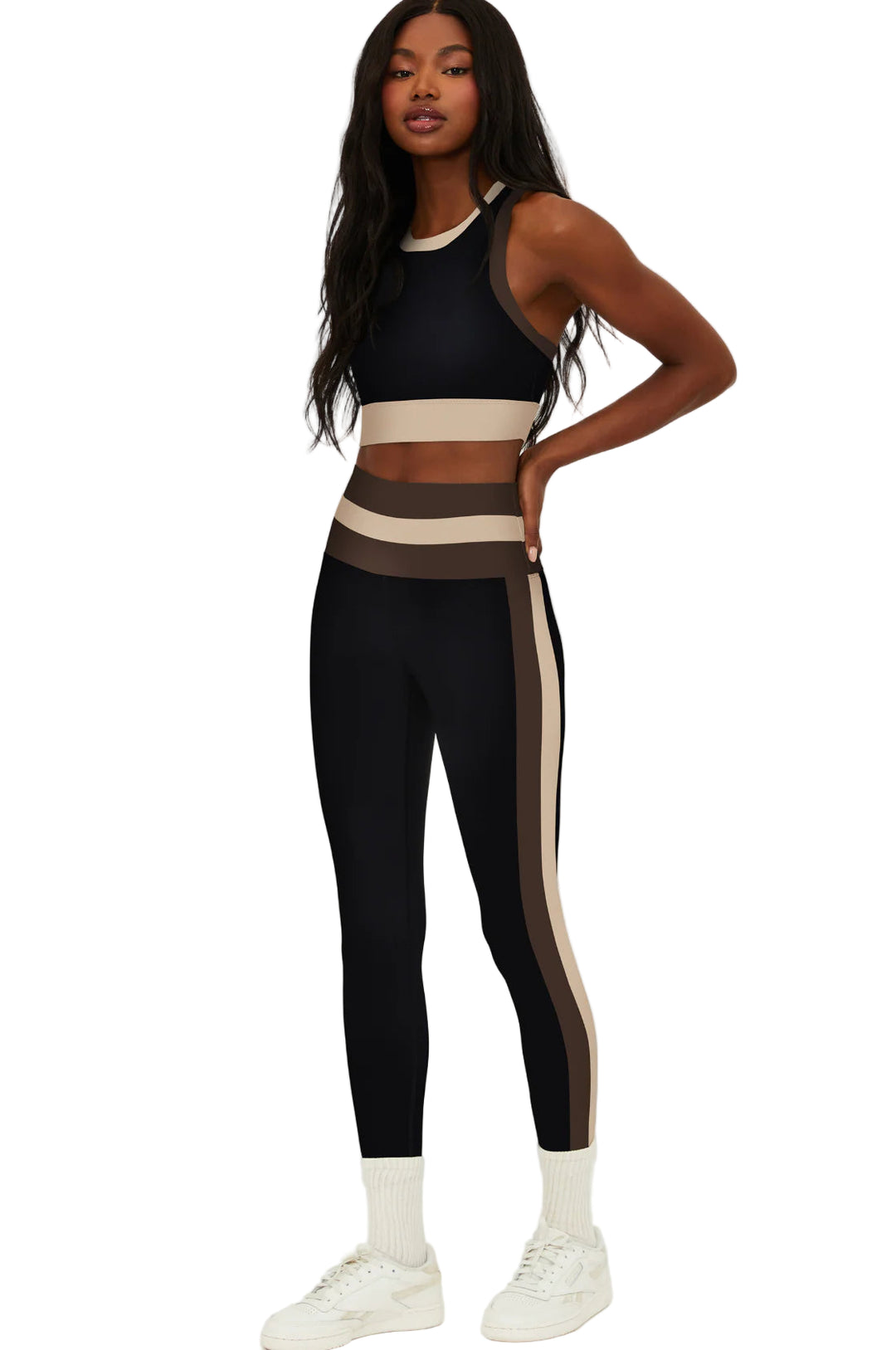 Beach Riot Mariella Legging Color Block - Mystic - Front Full View