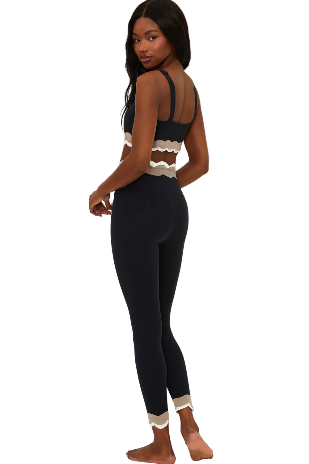 Beach Riot Stacy 7/8 Mystic color block legging - Mystic - Full Side View