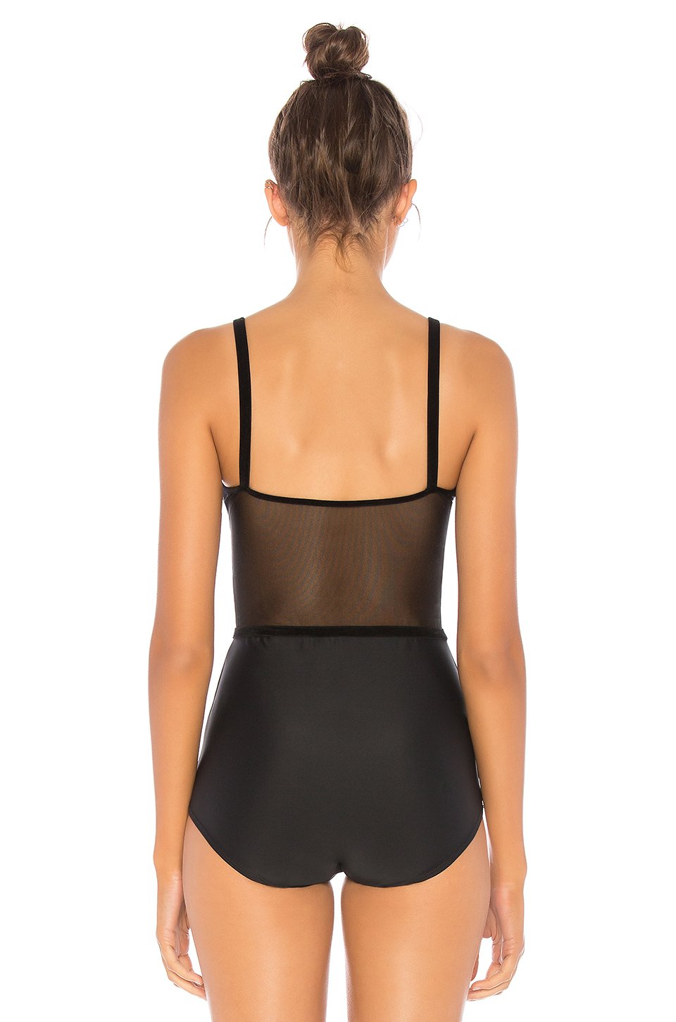 Onzie Flow Leotard 116 Black Velvet Taping - rear view